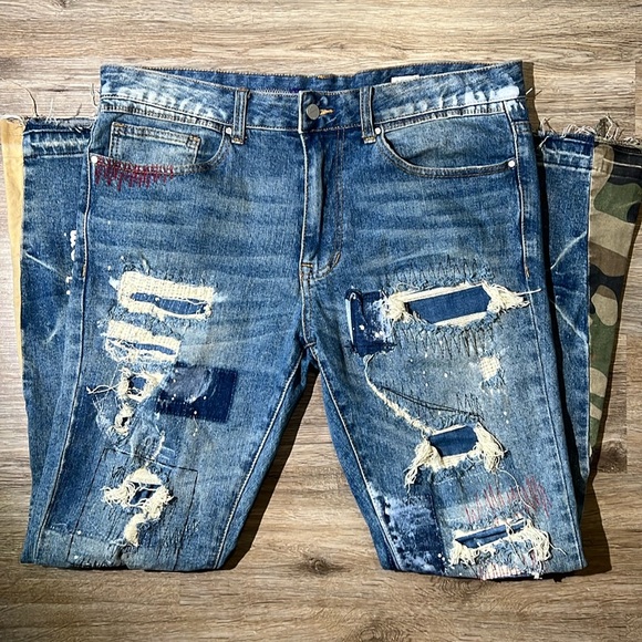 First Row HEAVY RIP & REPAIR STRAIGHT Size 34x32 - Picture 2 of 9